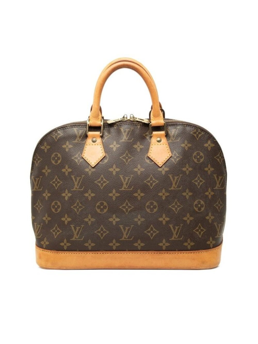 Louis Vuitton Monogram Alma PM 2-Way Shoulder Bag Brown Leather
